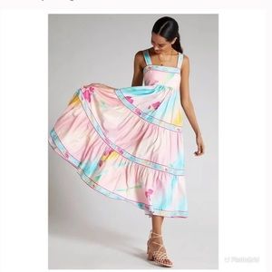 Anthropologie Hunter Bell NYC Exploded Print Maxi Dress ✨HOST PICK✨